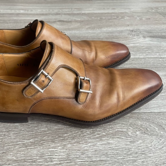 Magnanni Other - 🤎 Brown Leather Mens Magnanni with double monk strap dress shoes